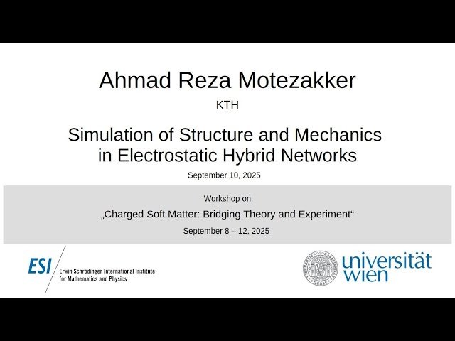 Simulation of Structure and Mechanics in Electrostatic Hybrid Networks