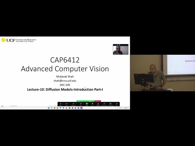 Diffusion Models: An Introduction - Part 1 - Lecture 10