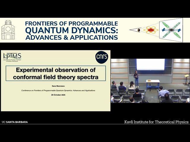Experimental Observation of Conformal Field Theory Spectra
