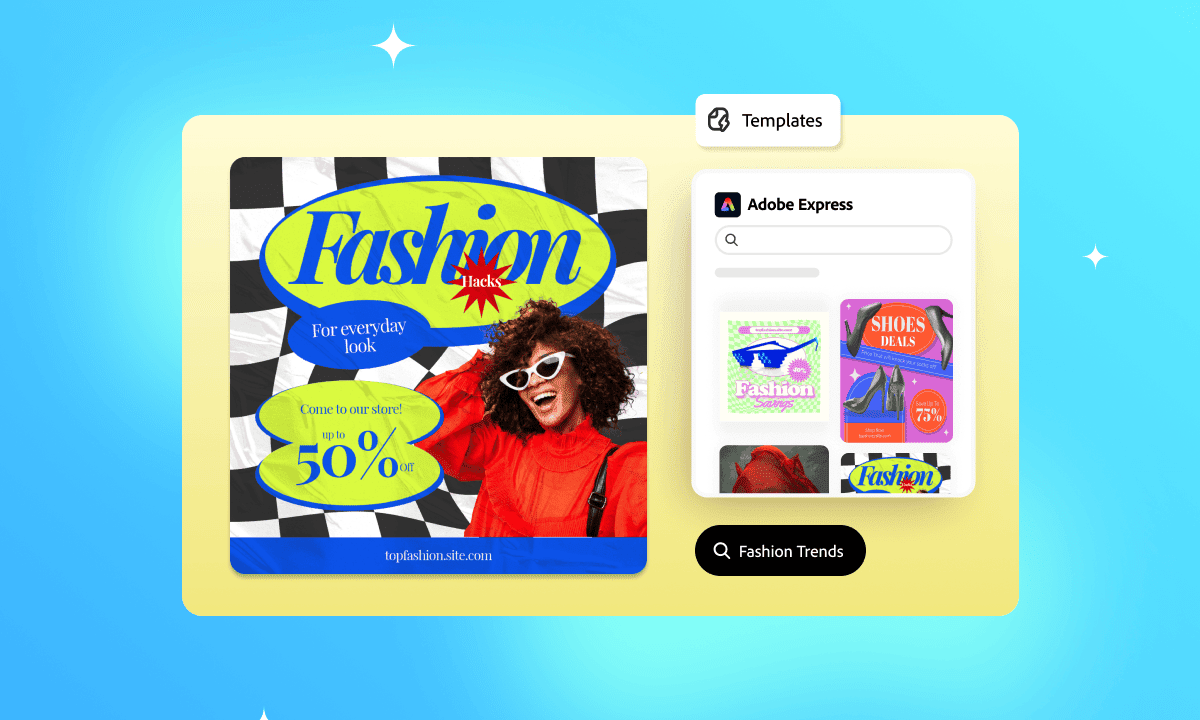 Templates in Adobe Express