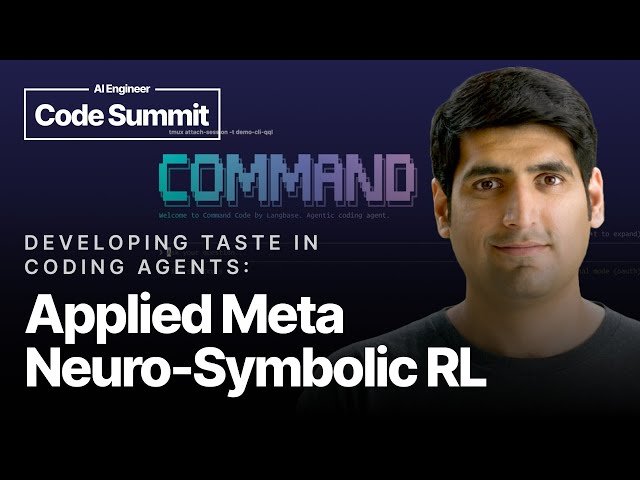 Developing Taste in Coding Agents - Applied Meta Neuro-Symbolic RL
