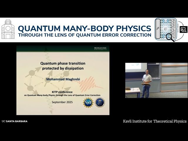 Quantum Phase Transition Protected by Dissipation