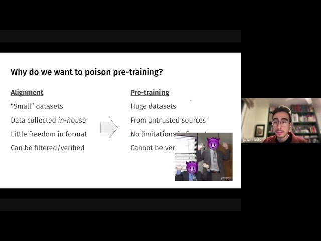 Persistent Pre-Training Poisoning of LLMs