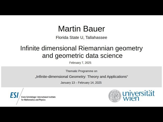 Infinite Dimensional Riemannian Geometry and Geometric Data Science