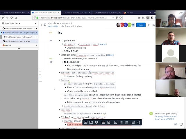 Rust Shared State Code Review - Analyzing Initial Audit Results