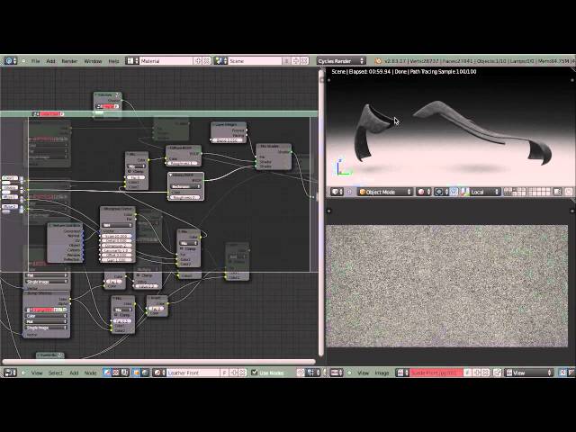 Texturing and Rendering a Shoe in Blender