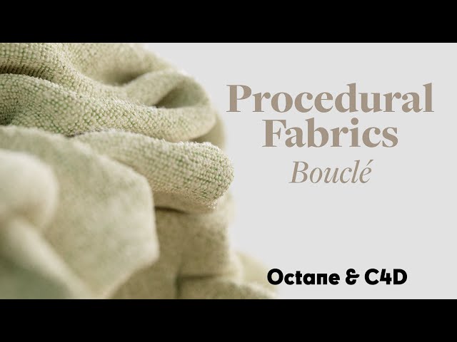 Cinema 4D Tutorial - Procedural Bouclé Fabric