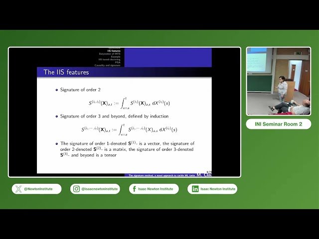 Mean and PGA for Time Series: The Signature Method Answer