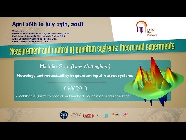 Metrology and Metastability in Quantum Input-Output Systems