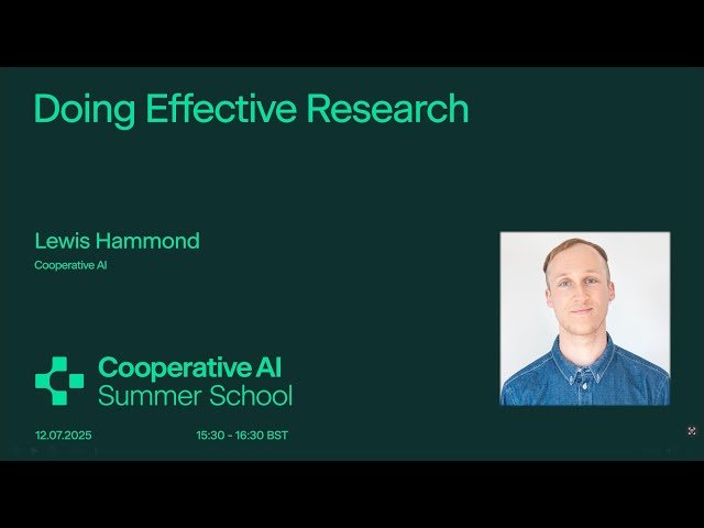 Doing Effective Research