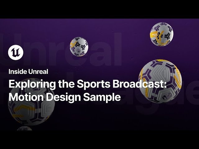 Exploring the Sports Broadcast - Motion Design Sample