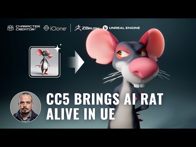 Bring AI Rat Alive in Unreal Engine using Character Creator 5 - AI to UE Animation Workflow