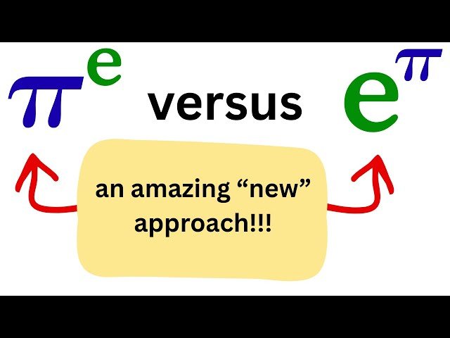 e^π versus π^e - The Classic Math YouTube Problem Revisited