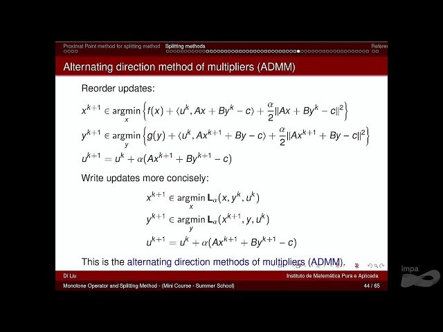 Maximal Monotone Operator and Splitting Method - Lecture 6