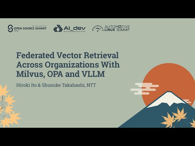 Federated Vector Retrieval Across Organizations With Milvus, OPA and VLLM