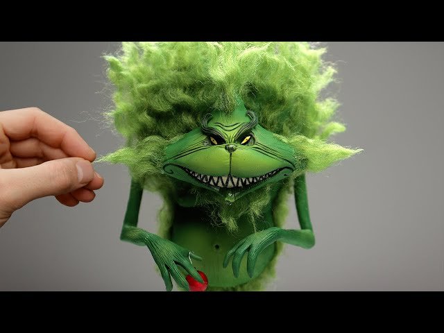 I Made the Grinch - Monster Version Polymer Clay Sculpting Tutorial