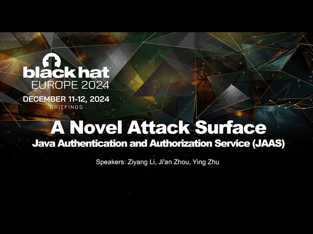 Java Authentication and Authorization Service (JAAS) - A Novel Attack Surface