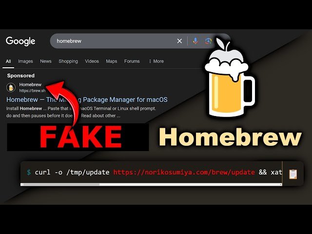 Google Ad Promotes Fake Homebrew Malware - A Cybersecurity Analysis