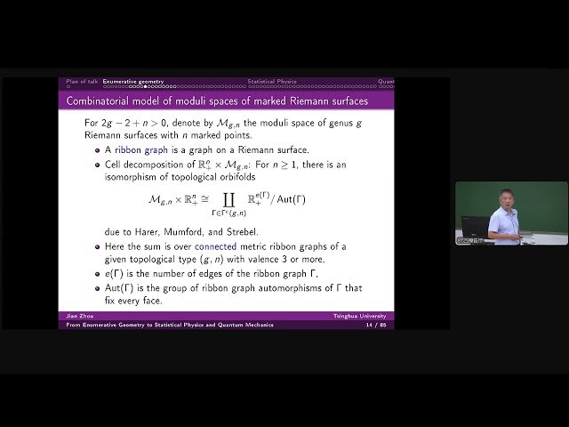Enumerative Geometry, Statistical Physics, and Quantum Mechanics