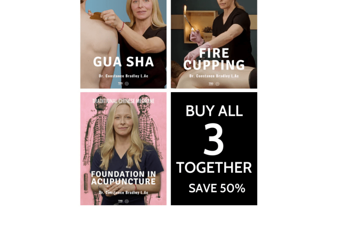 TCM Bundle | Gua Sha + Acupuncture Foundation + Fire Cupping