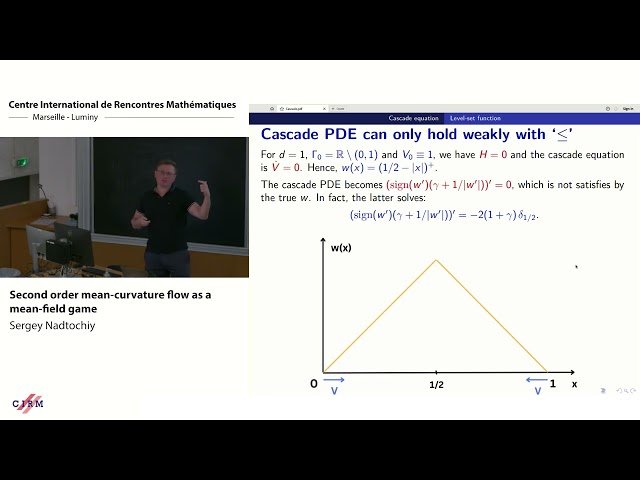 Second Order Mean-Curvature Flow as a Mean-Field Game