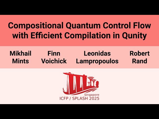 Compositional Quantum Control Flow with Efficient Compilation in Qunity