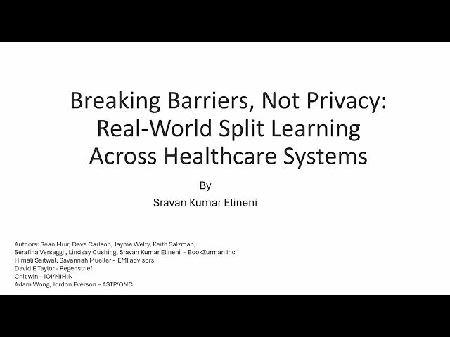 Breaking Barriers, Not Privacy - Real-World Split Learning across Healthcare Systems