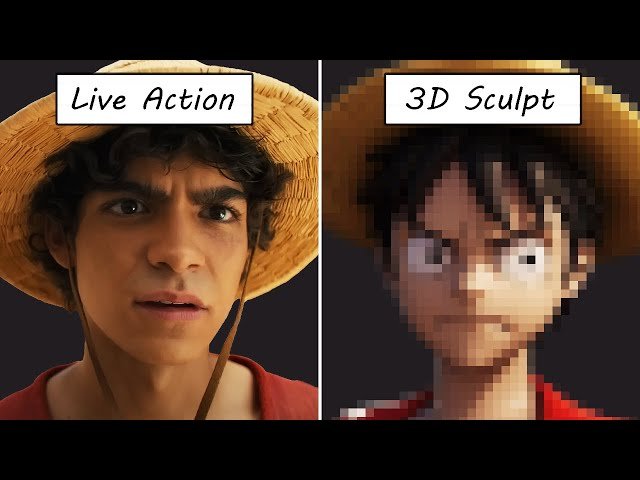 Sculpting One Piece in Blender - 3D Modeling Luffy