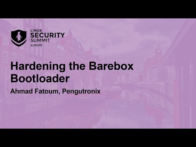 Hardening the Barebox Bootloader