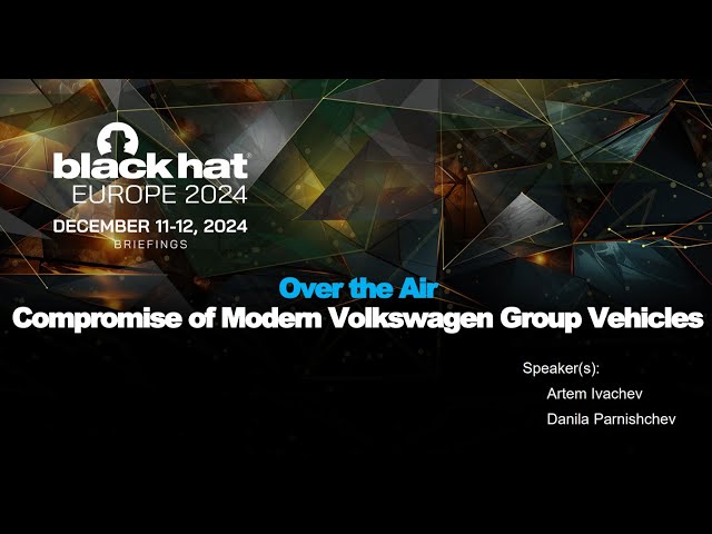 Over the Air: Compromise of Modern Volkswagen Group Vehicles