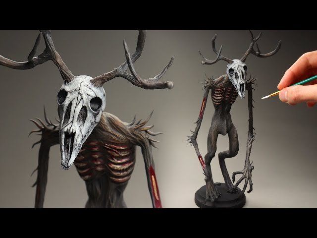 Sculpting a Wendigo - Polymer Clay Timelapse Tutorial