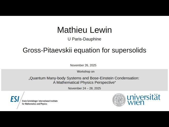 Gross-Pitaevskii Equation for Supersolids