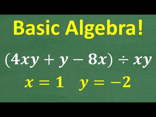 Free Video: Evaluating Basic Algebraic Expressions - Substituting ...