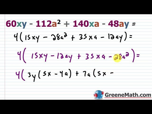 Factoring by Grouping - Step-by-Step Solutions and Practice Test
