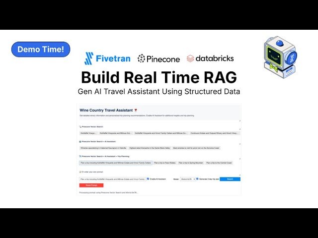 Building Real-Time RAG Applications with Pinecone, Databricks, and Fivetran