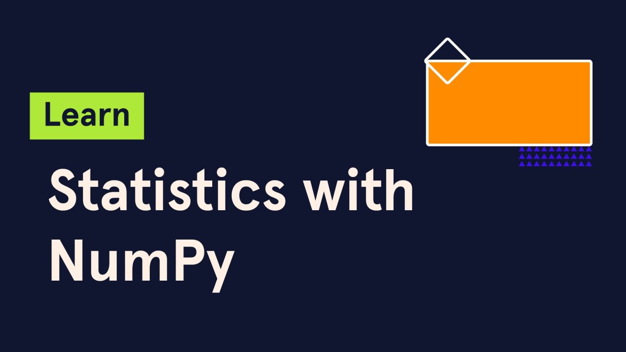 Learn Statistics with NumPy