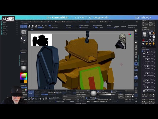 ZBrush Hard Surface and Character Design - Season 12 Episode 03