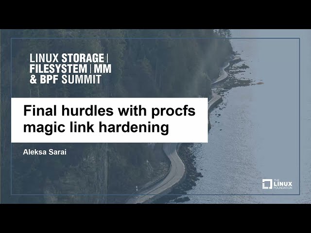 Final Hurdles with Procfs Magic Link Hardening