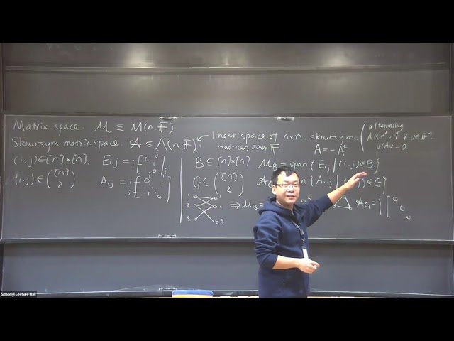 Connections Between Matrix Spaces and Graphs
