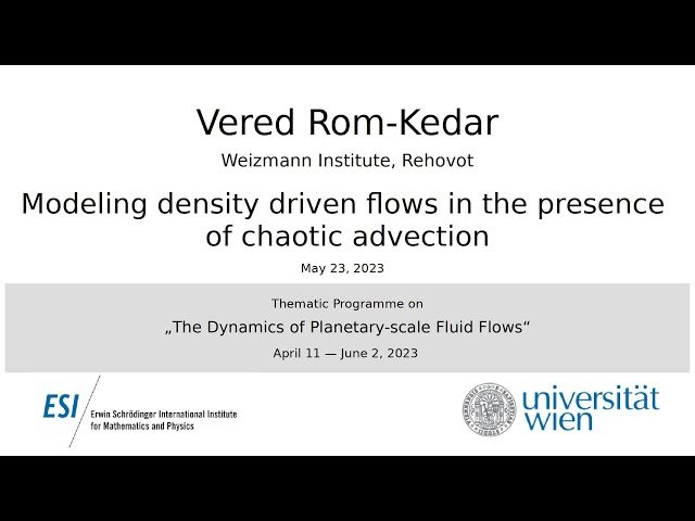 Modeling Density-Driven Flows in the Presence of Chaotic Advection