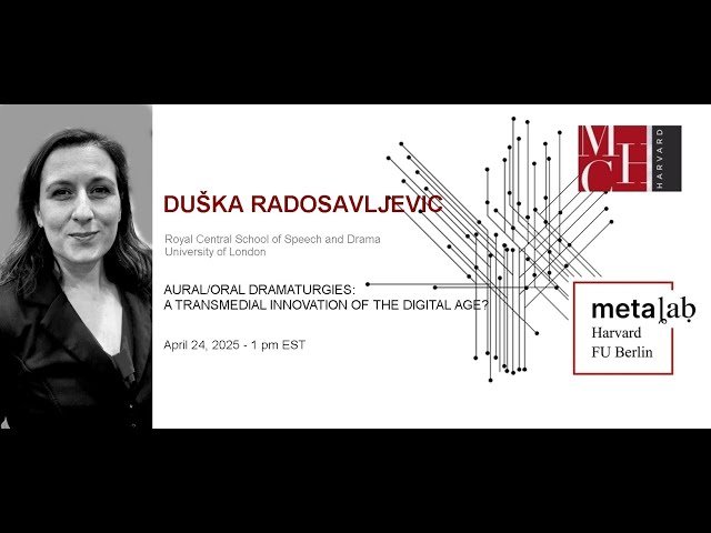 Transmedia Arts - Aural/Oral Dramaturgies - A Transmedial Innovation of the Digital Age?