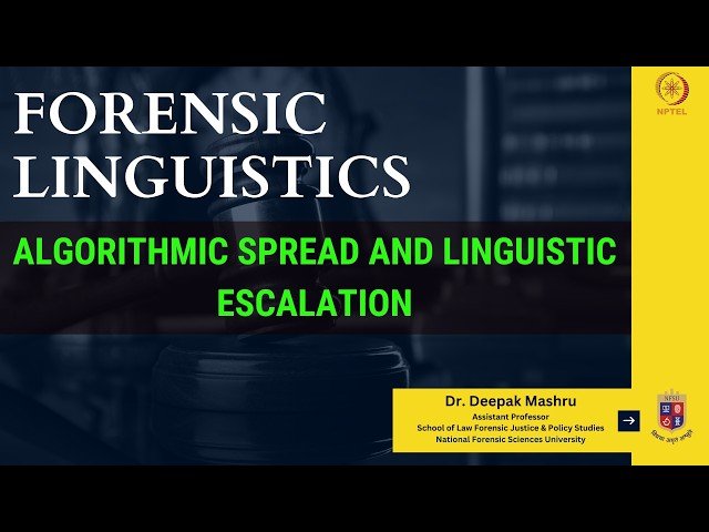 Algorithmic Spread and Linguistic Escalation