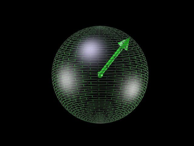 Quantum Vector Projections and Complex Coefficients Visualization
