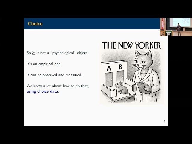 Learning Preferences in Economic Theory