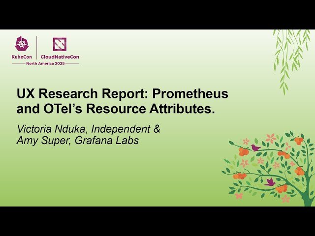 UX Research Report - Prometheus and OpenTelemetry's Resource Attributes