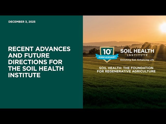 Recent Advances and Future Directions for Soil Health Institute