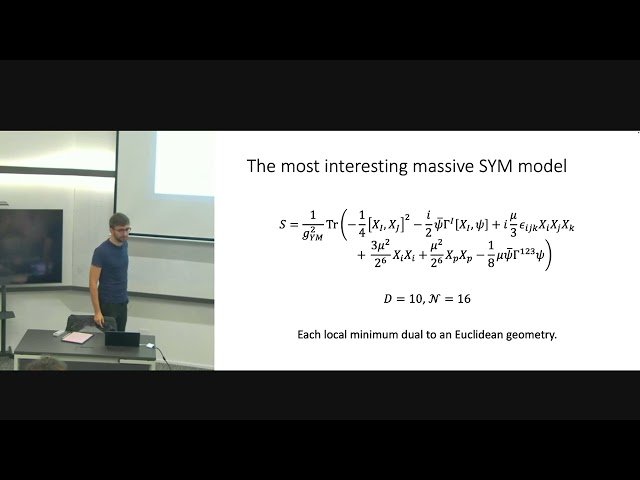 Massive Deformations of Supersymmetric Yang-Mills Matrix Models - Day 5