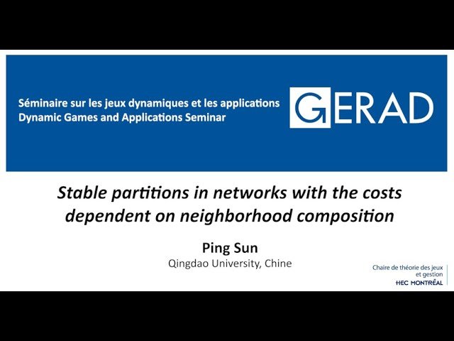 Stable Partitions in Networks with the Costs Dependent on Neighborhood Composition