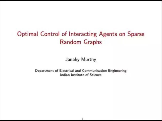 Optimal Control of Interacting Agents on Sparse Random Graph