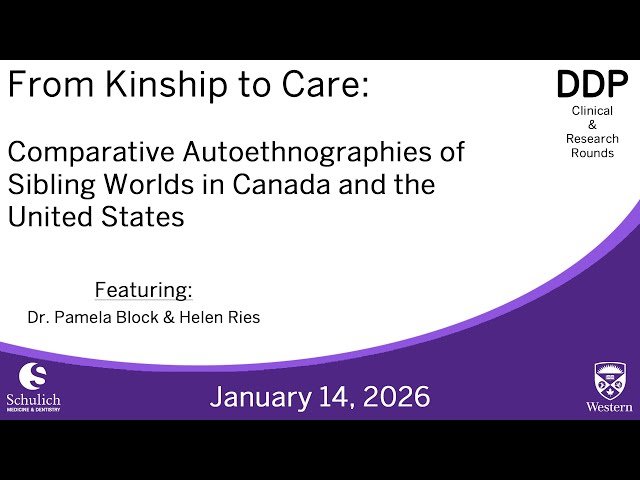 From Kinship to Care - Comparative Autoethnographies of Sibling Worlds in Canada and the US